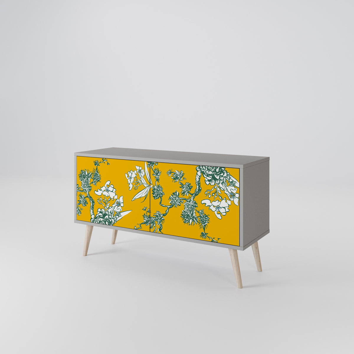 YELLOW CHINOISERIE Mueble de TV Compacto de 2 puertas
