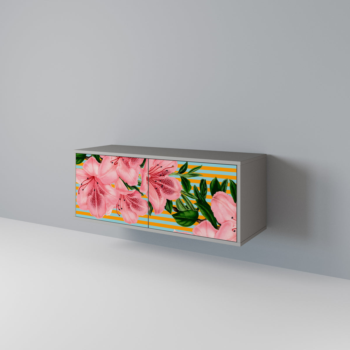 FRAGILE BEAUTY Mueble de TV Compacto de 2 puertas