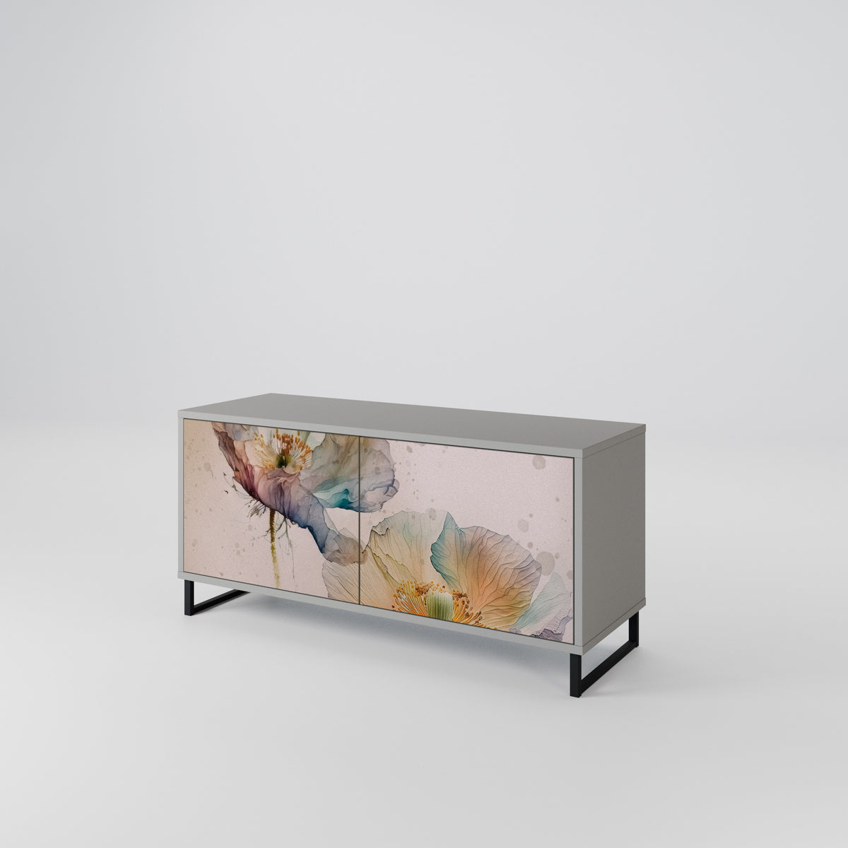 SOFTEN POPPY Mueble de TV Compacto de 2 puertas