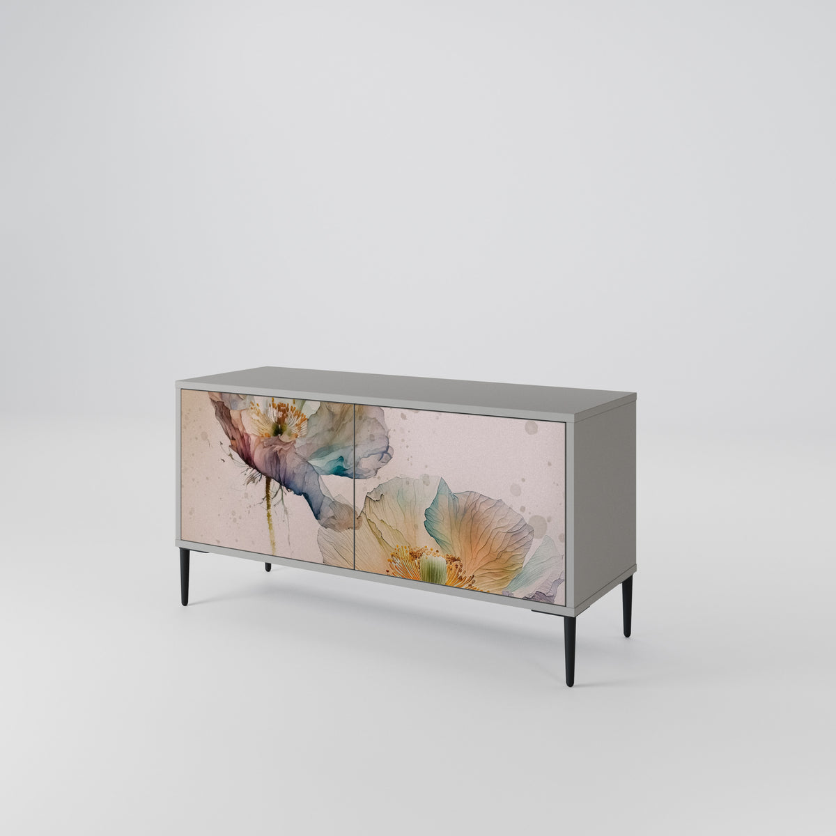 SOFTEN POPPY Mueble de TV Compacto de 2 puertas