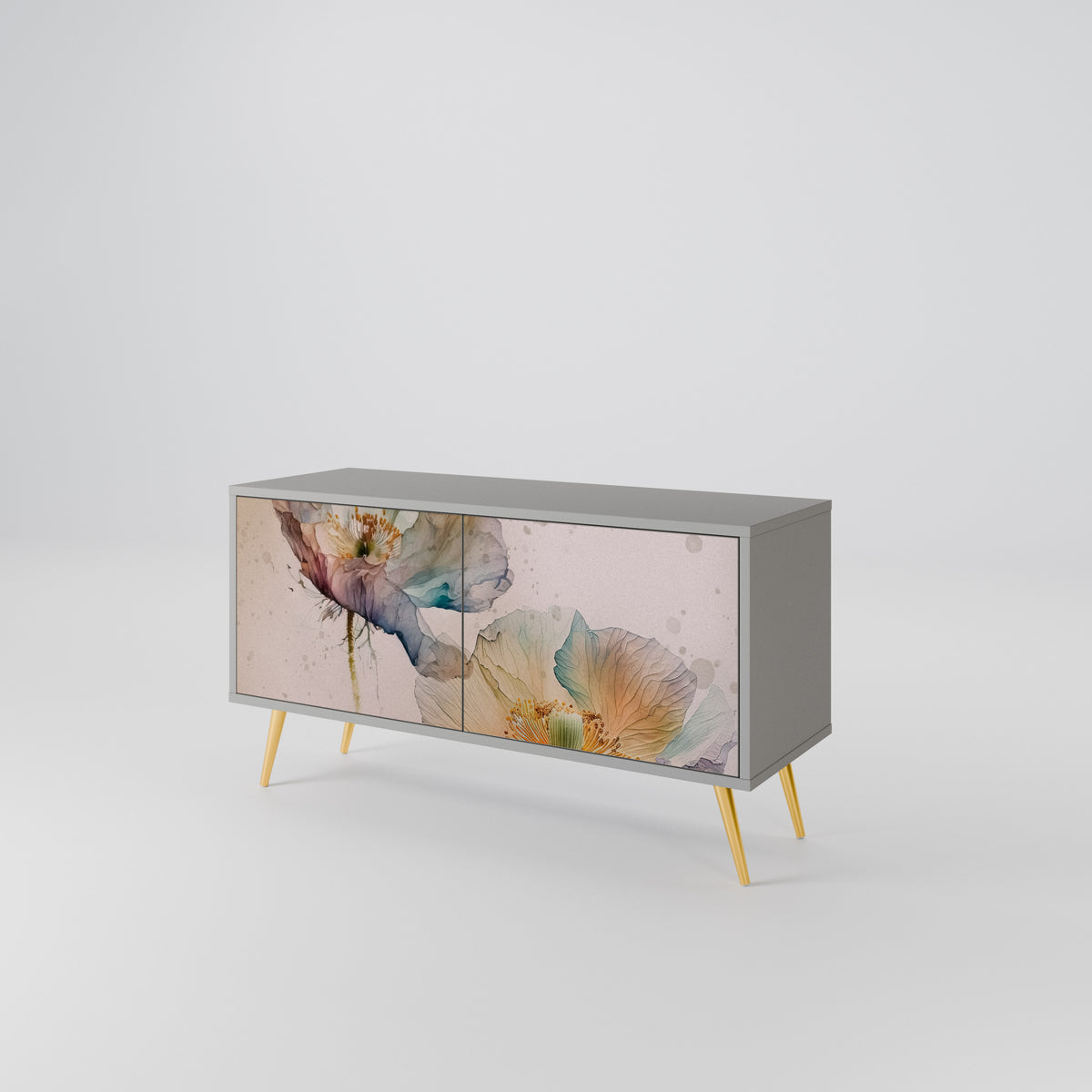 SOFTEN POPPY Mueble de TV Compacto de 2 puertas
