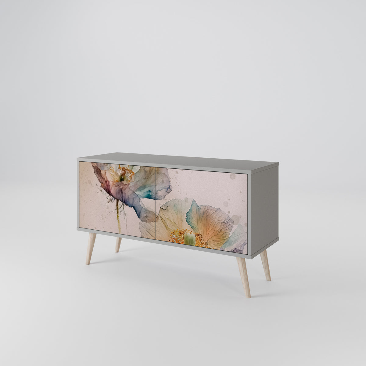 SOFTEN POPPY Mueble de TV Compacto de 2 puertas