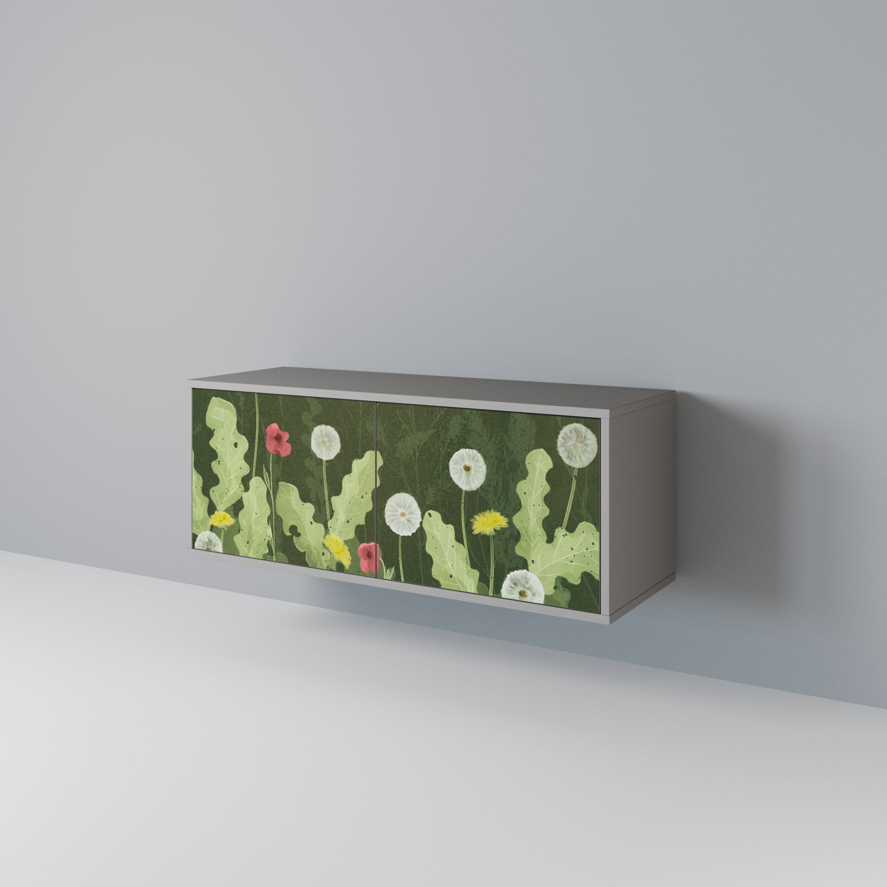 DANDELION AMUSE Mueble de TV Compacto de 2 puertas