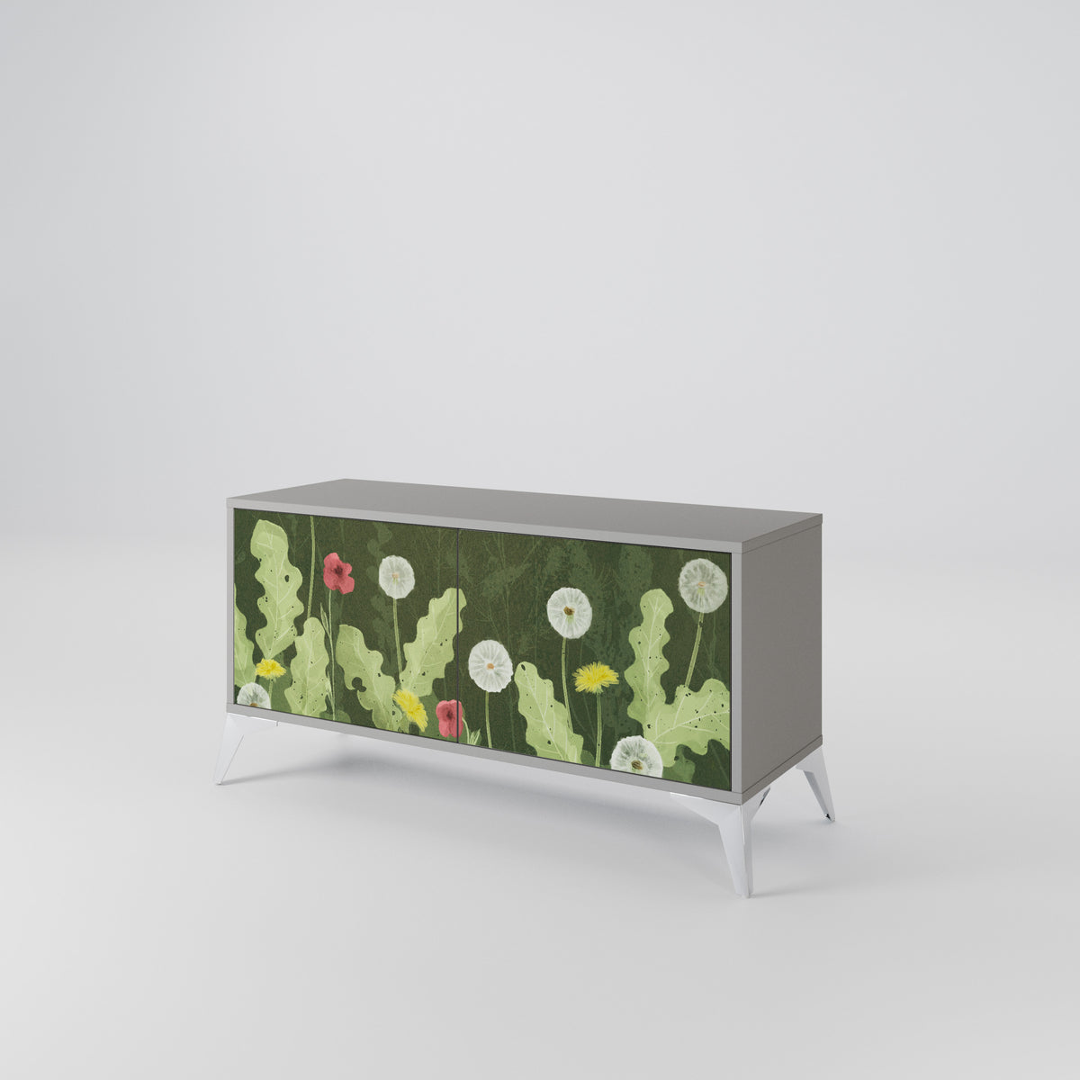 DANDELION AMUSE Mueble de TV Compacto de 2 puertas