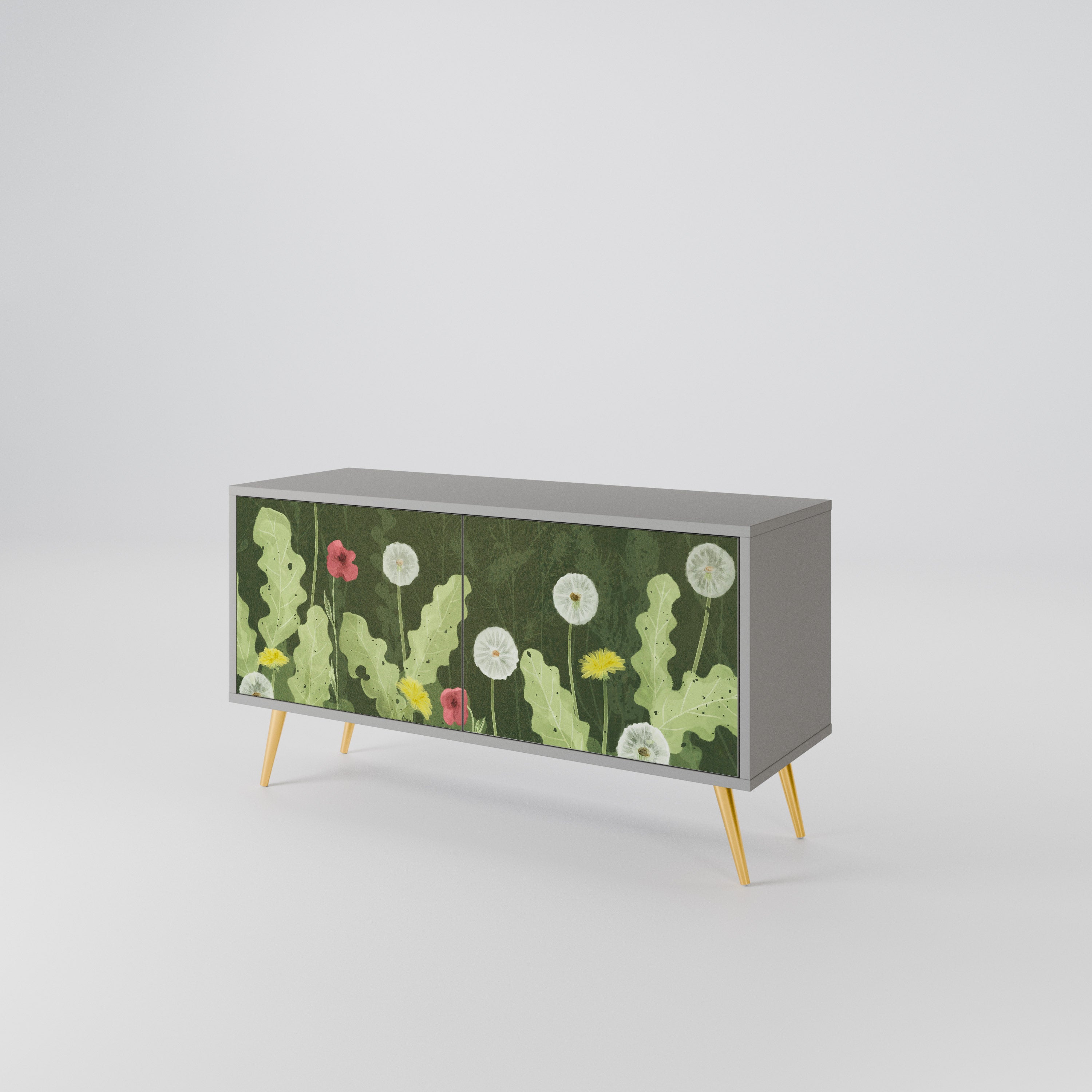 DANDELION AMUSE Mueble de TV Compacto de 2 puertas
