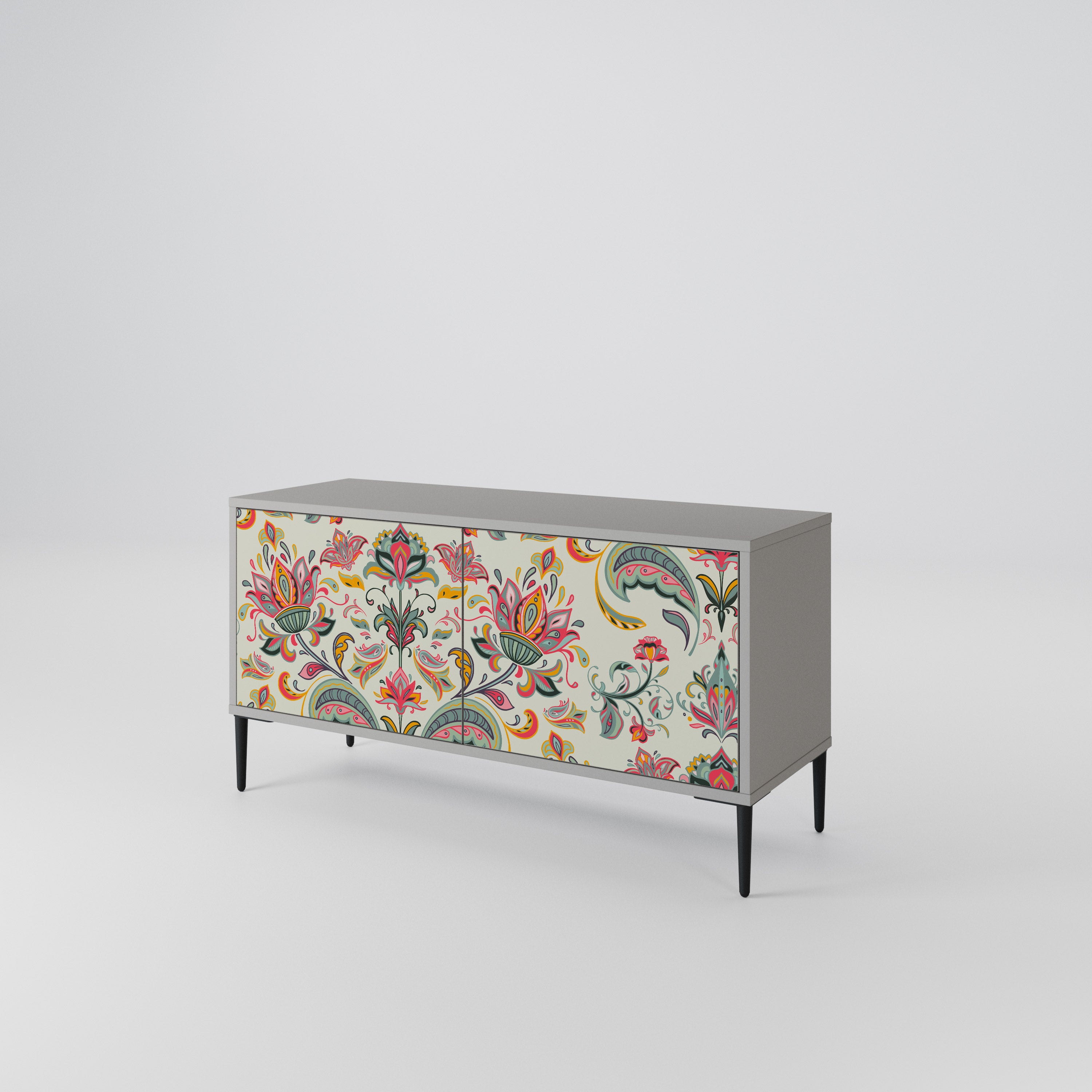 ORGANIC FOLKLORE Mueble de TV Compacto de 2 puertas