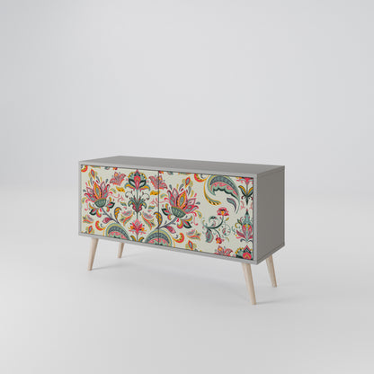 ORGANIC FOLKLORE Mueble de TV Compacto de 2 puertas