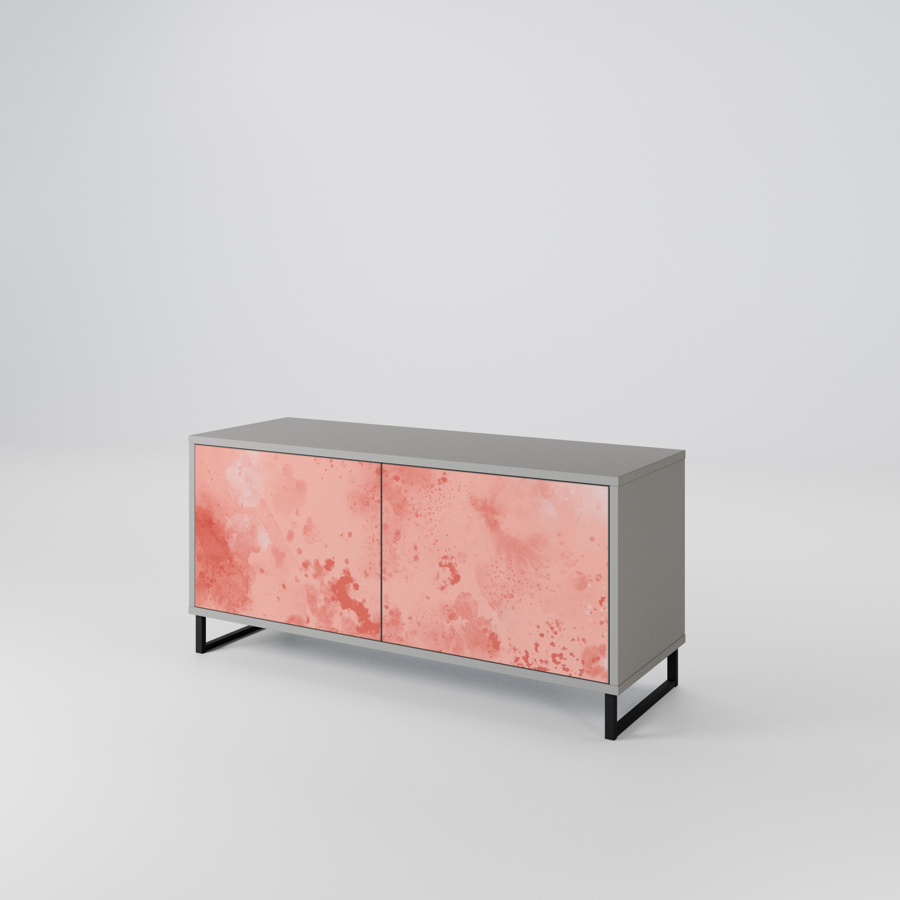 CRANE DANCE Mueble de TV Compacto de 2 puertas