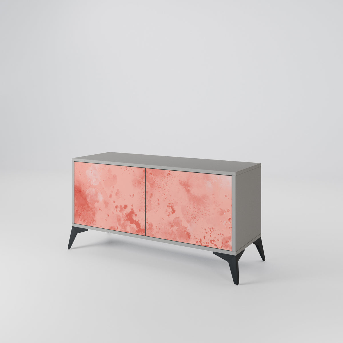 CRANE DANCE Mueble de TV Compacto de 2 puertas