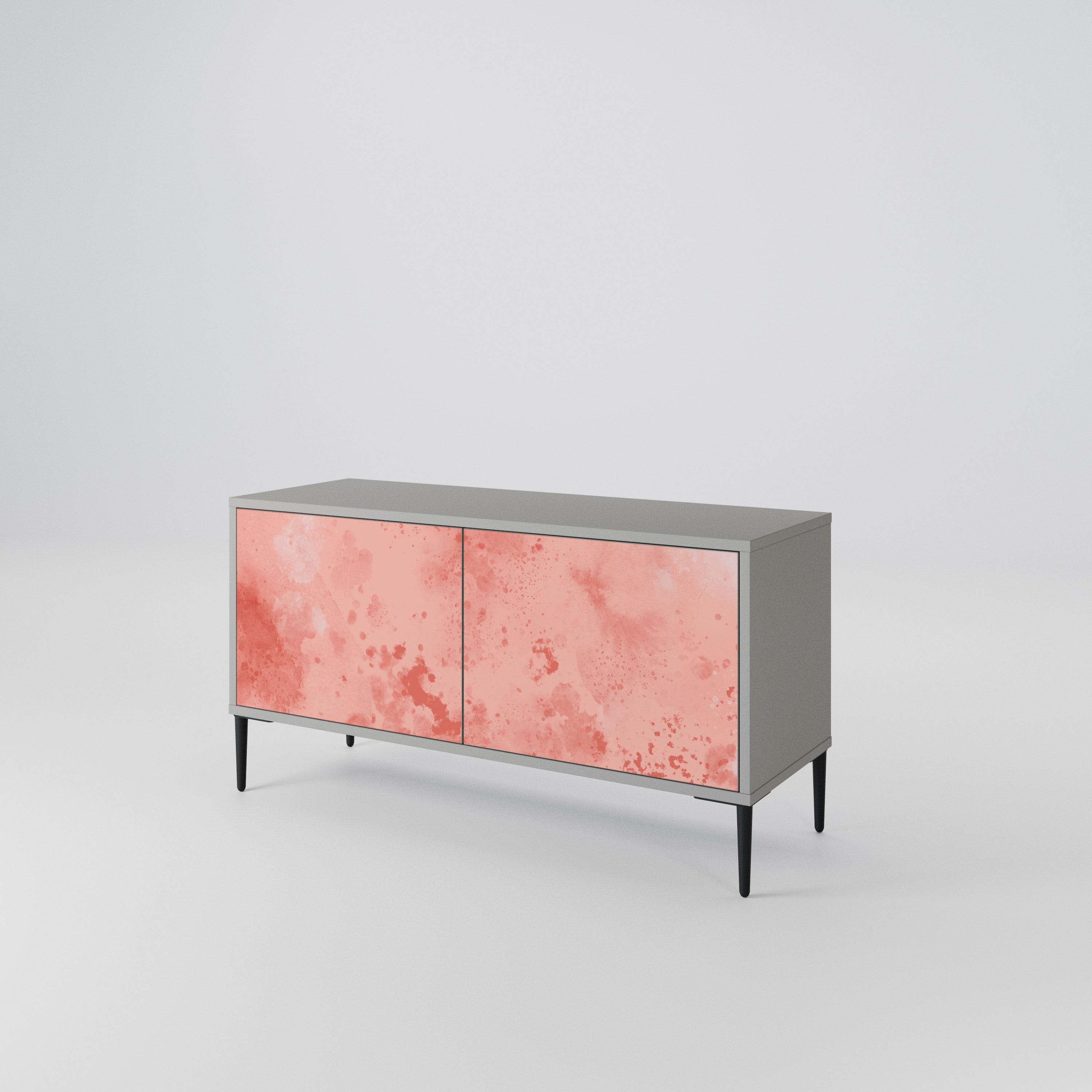 CRANE DANCE Mueble de TV Compacto de 2 puertas