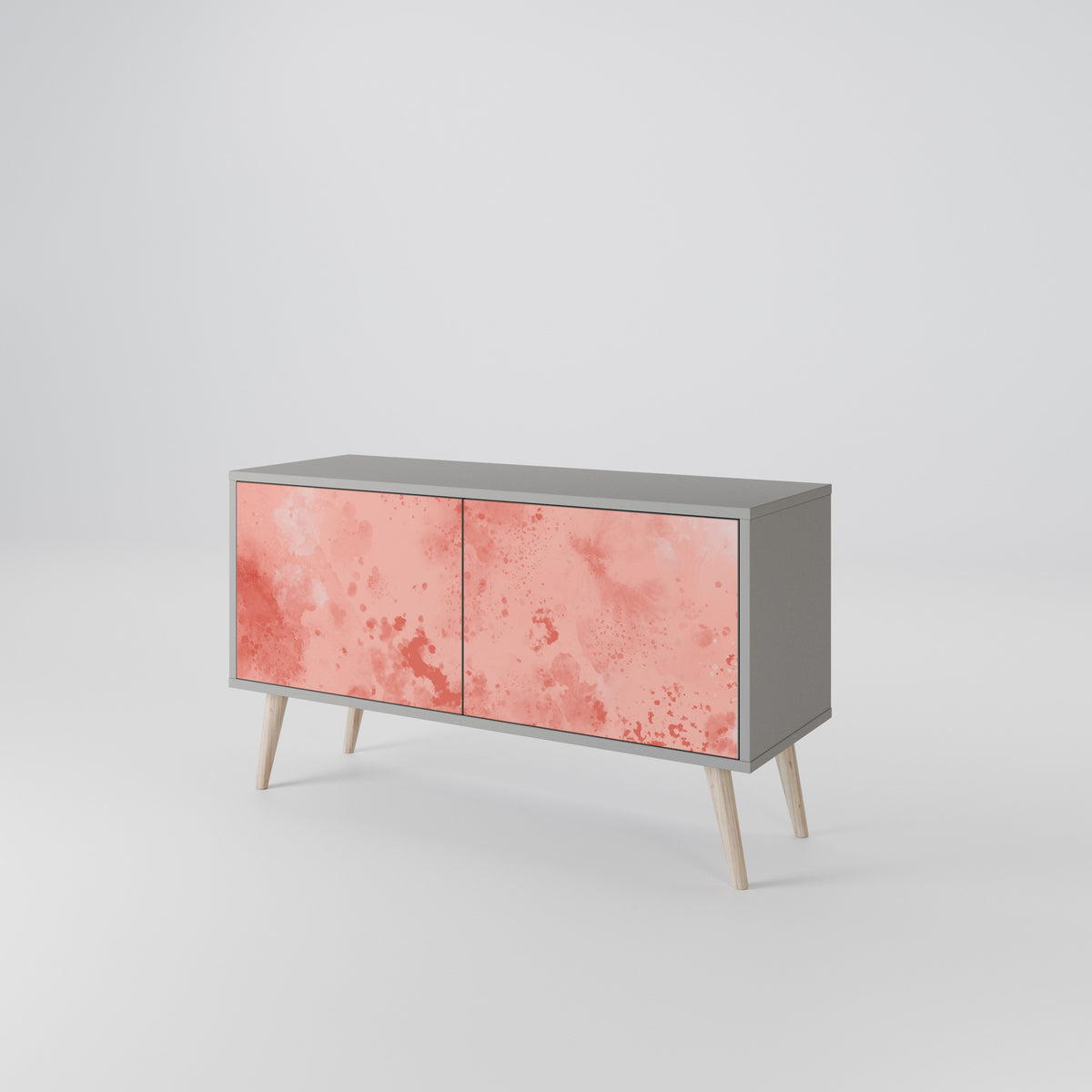 CRANE DANCE Mueble de TV Compacto de 2 puertas