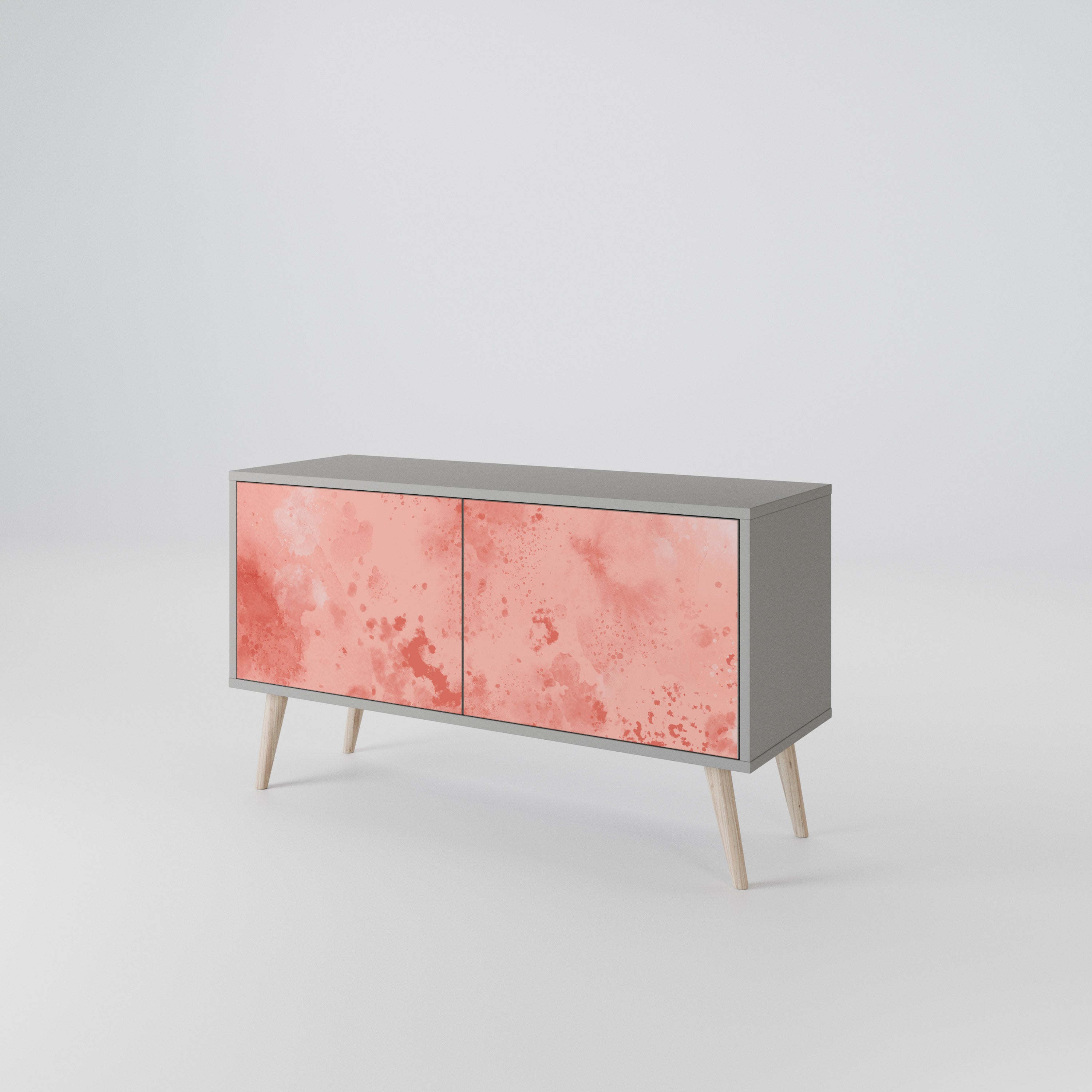 CRANE DANCE Mueble de TV Compacto de 2 puertas