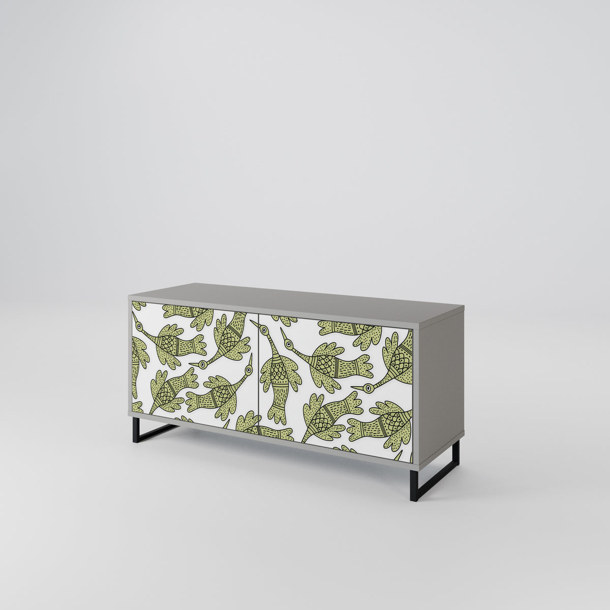 SEEDLING SONGBIRD Mueble de TV Compacto de 2 puertas