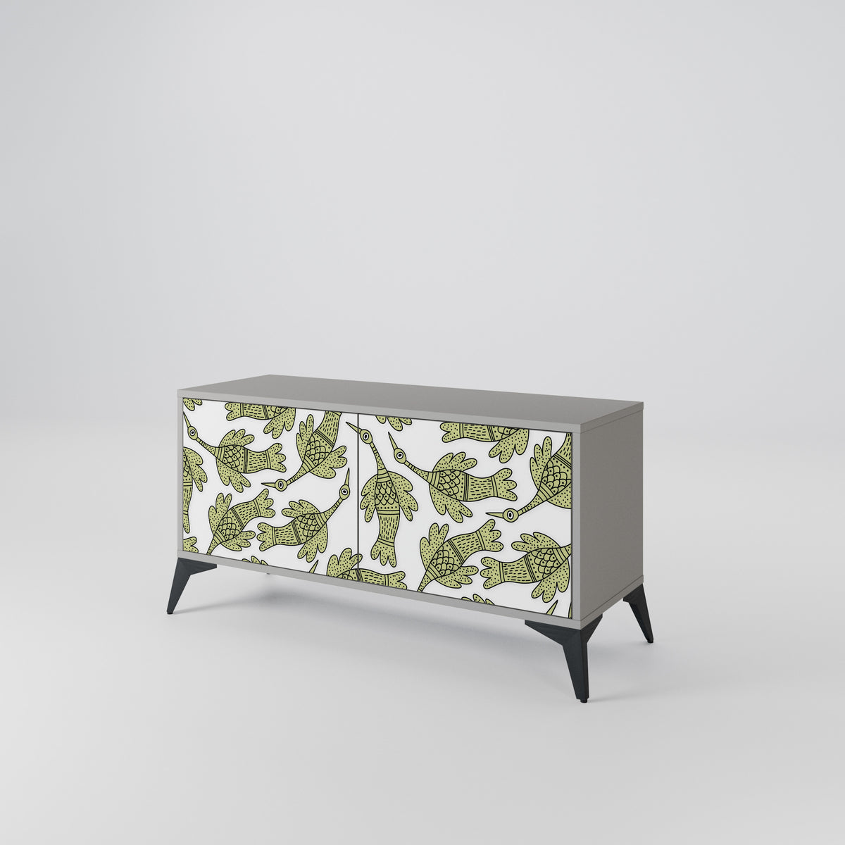 SEEDLING SONGBIRD Mueble de TV Compacto de 2 puertas