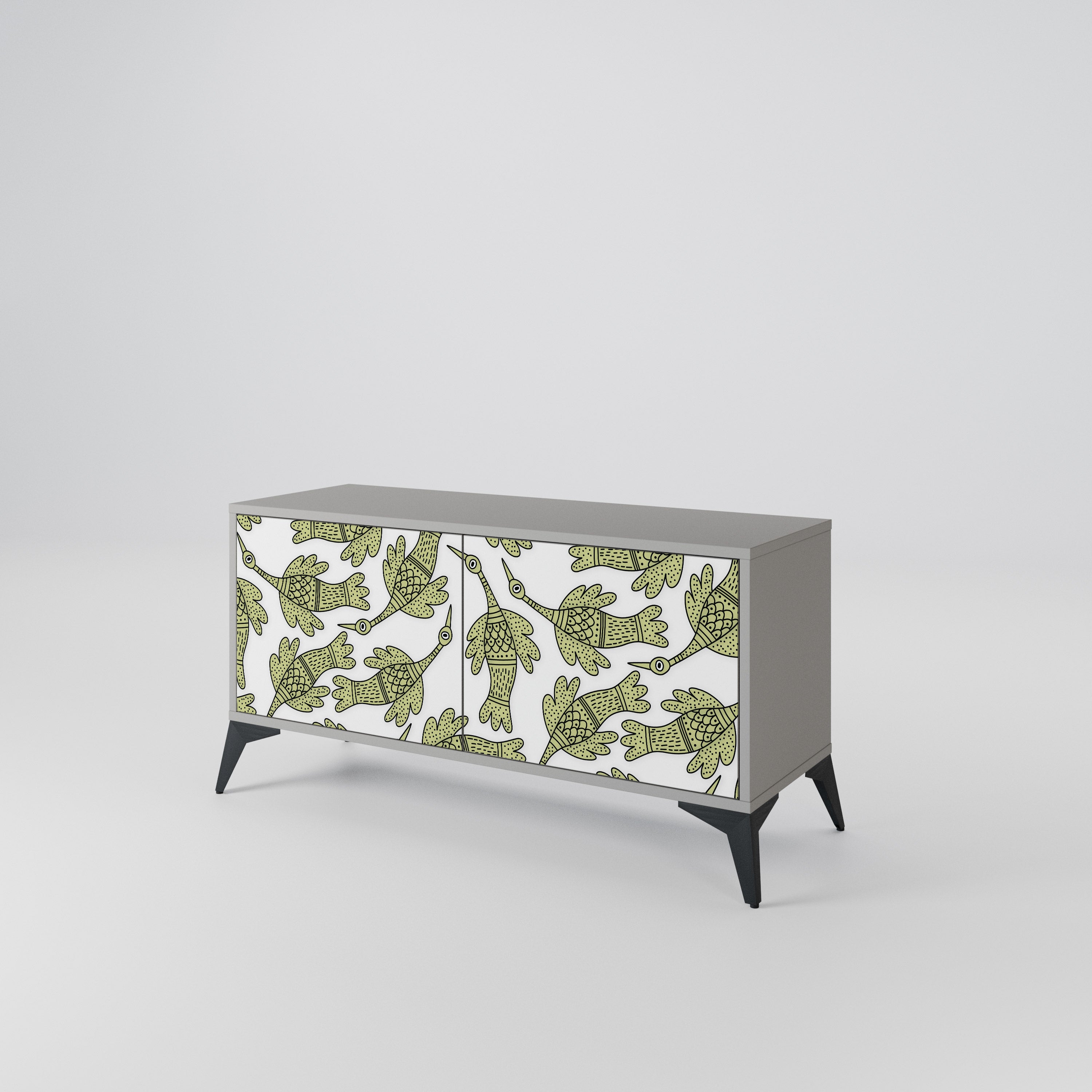 SEEDLING SONGBIRD Mueble de TV Compacto de 2 puertas