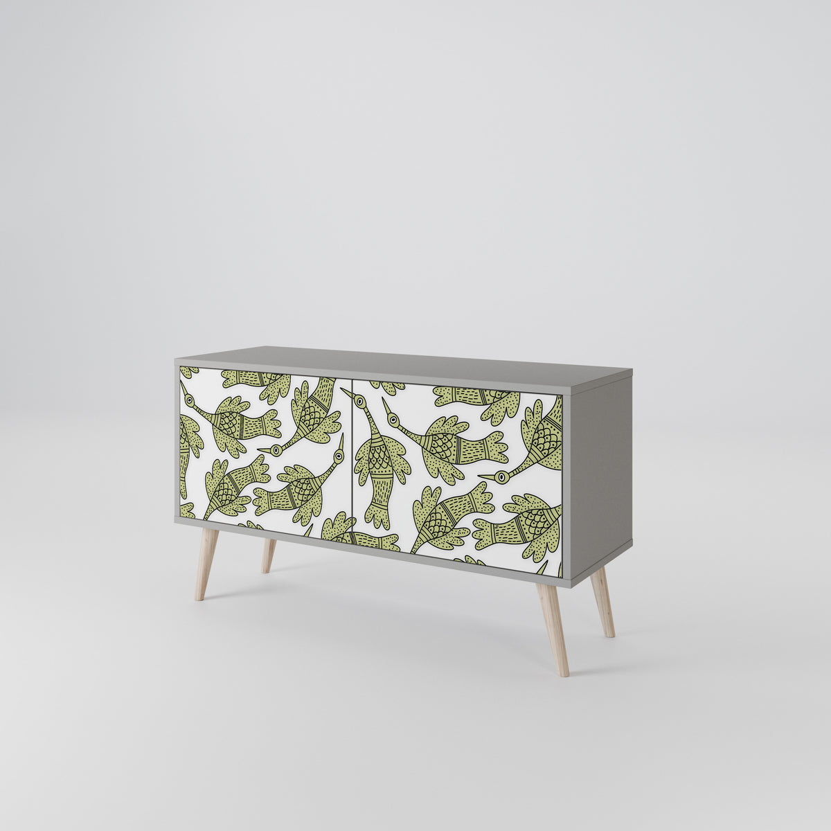 SEEDLING SONGBIRD Mueble de TV Compacto de 2 puertas