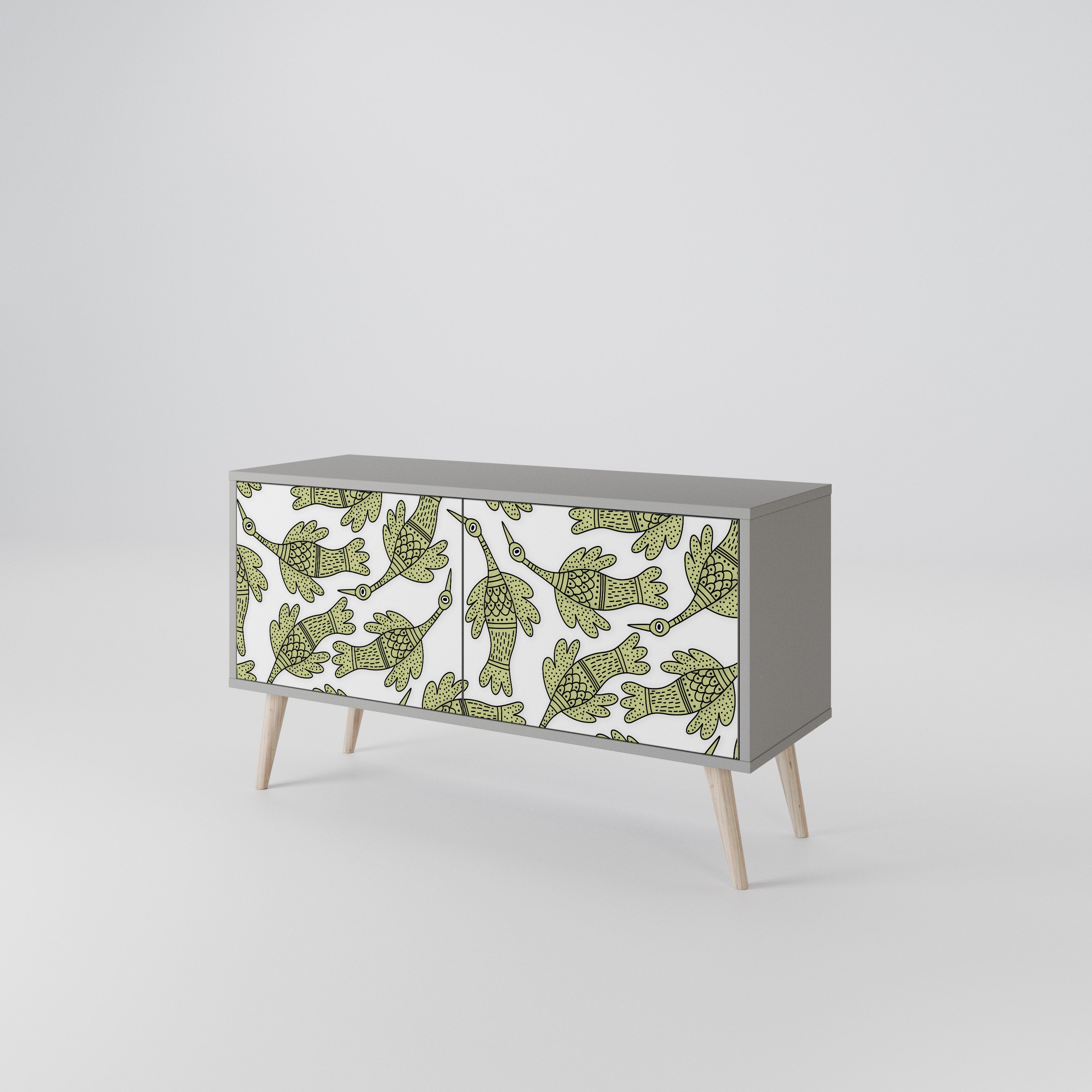 SEEDLING SONGBIRD Mueble de TV Compacto de 2 puertas