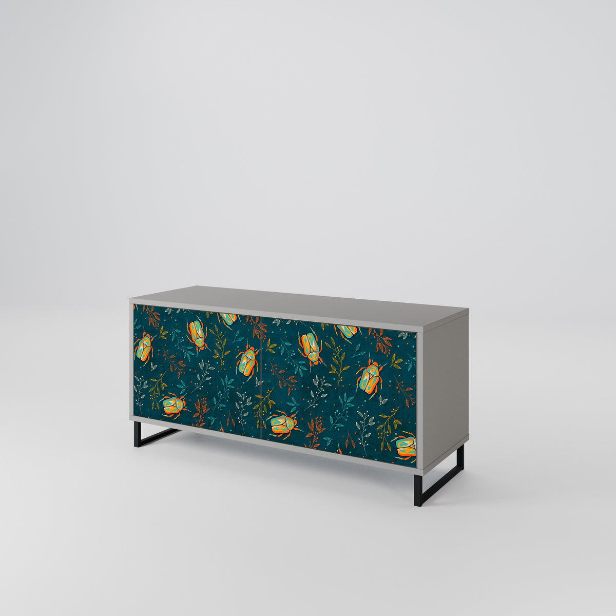AUTUMN INSECTS Mueble de TV Compacto de 2 puertas