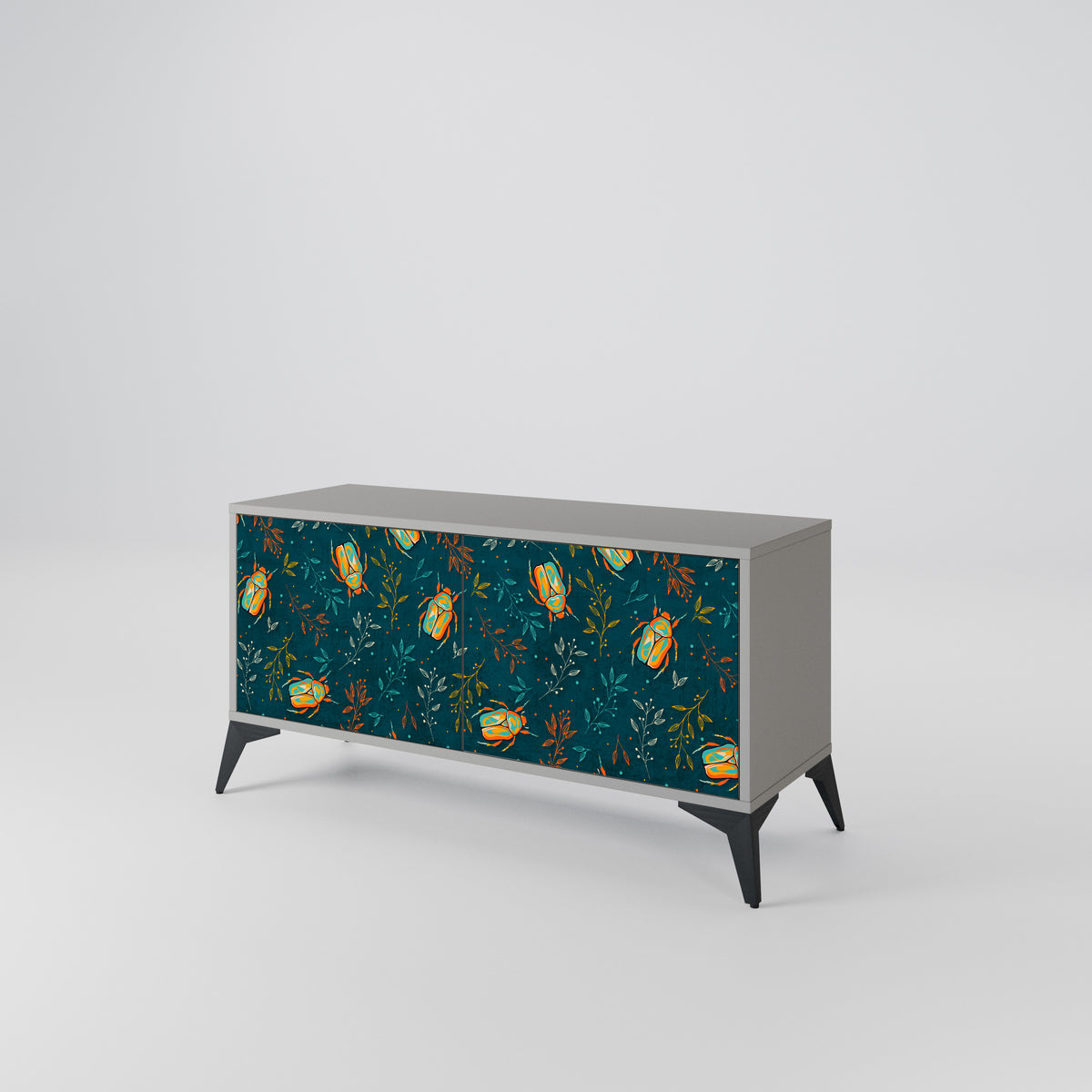 AUTUMN INSECTS Mueble de TV Compacto de 2 puertas