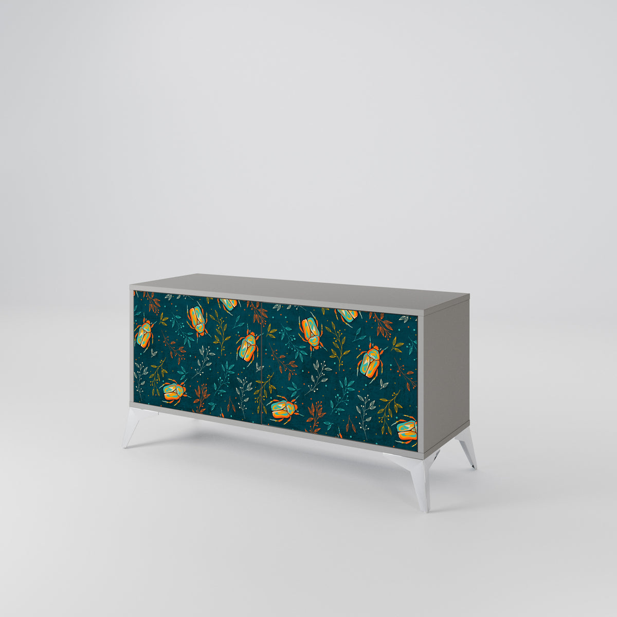 AUTUMN INSECTS Mueble de TV Compacto de 2 puertas