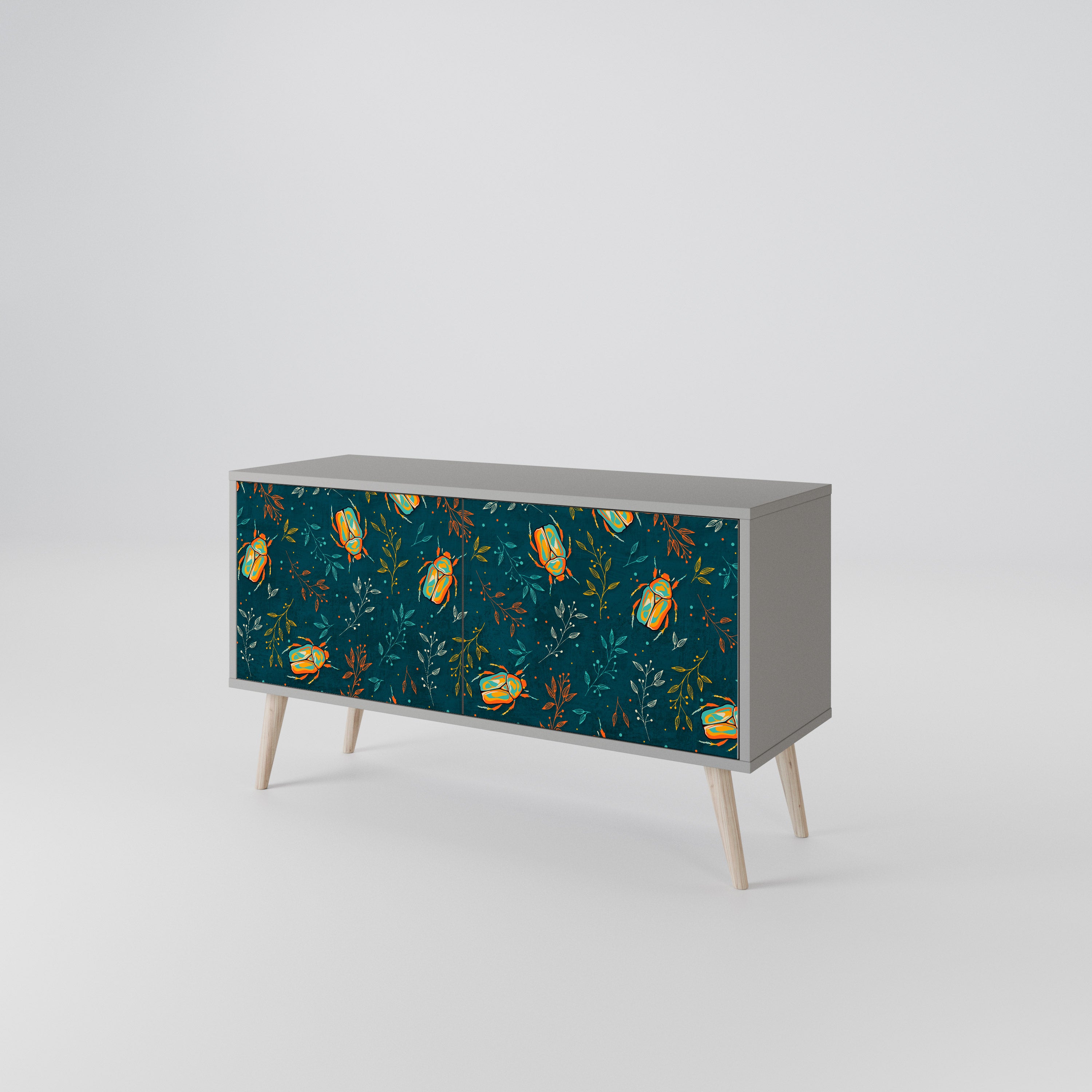 AUTUMN INSECTS Mueble de TV Compacto de 2 puertas