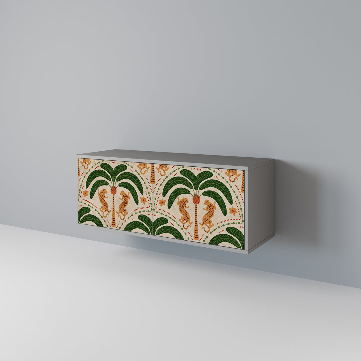 DANCING PREDATORS Mueble de TV Compacto de 2 puertas