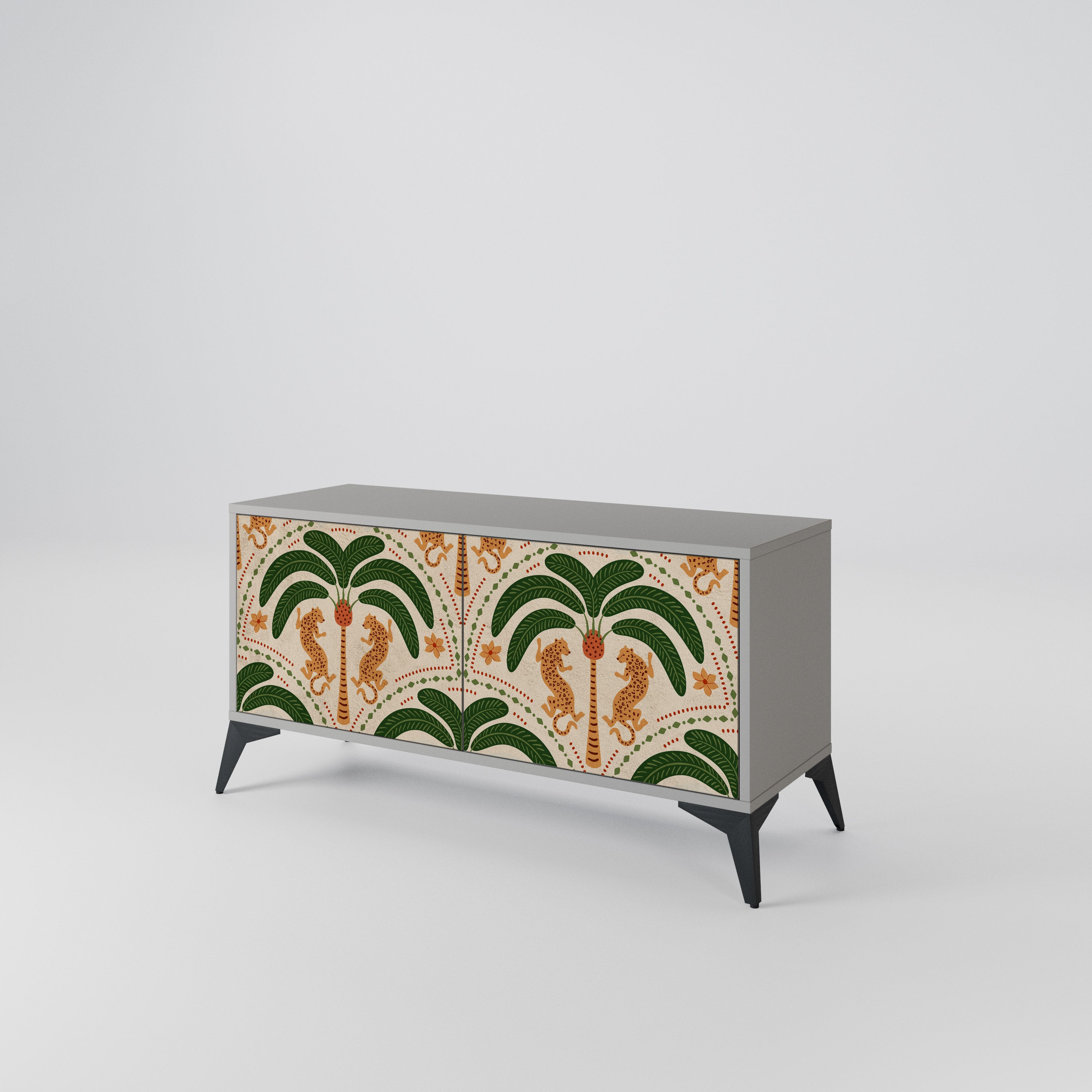 DANCING PREDATORS Mueble de TV Compacto de 2 puertas