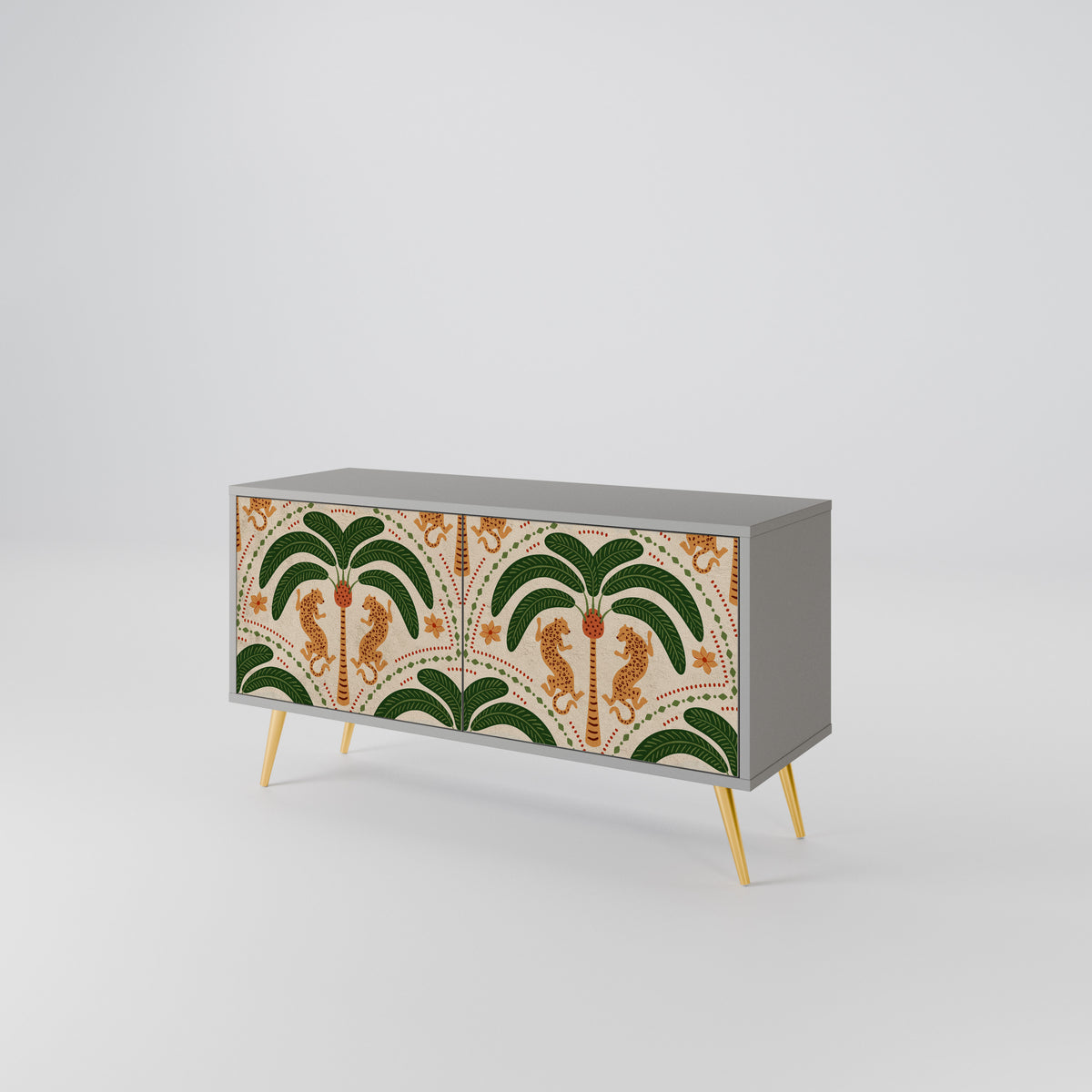 DANCING PREDATORS Mueble de TV Compacto de 2 puertas