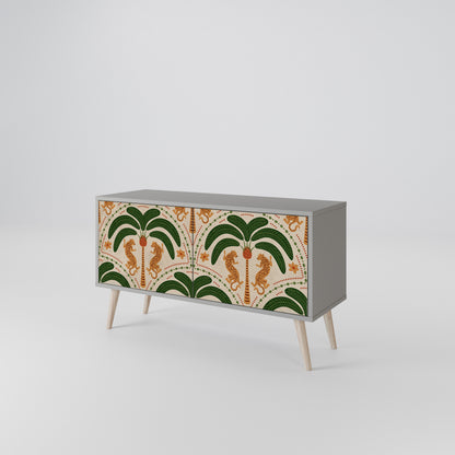 DANCING PREDATORS Mueble de TV Compacto de 2 puertas