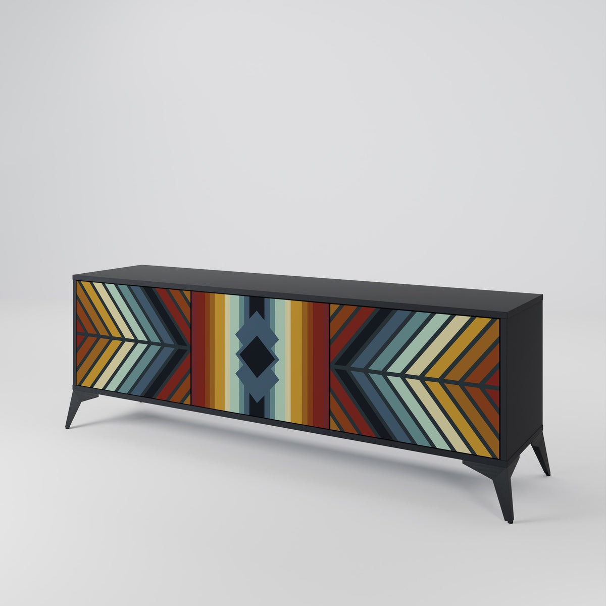 INDIGENOUS ZIGZAG Mueble de TV de 3 Puertas