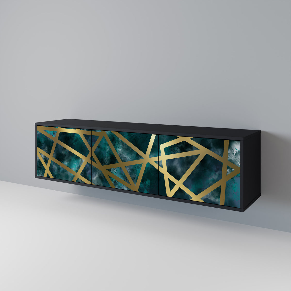 THE LABYRINTH OF GOLD Mueble de TV de 3 Puertas