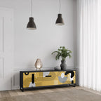 SHAPESHIFT SYMPHONY 3-Door TV Stand in Black Finish