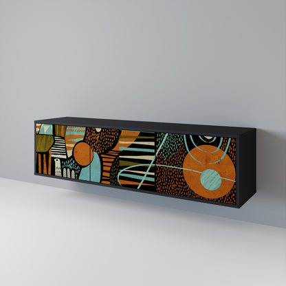 GEODE GLIMMER Mueble de TV de 3 Puertas