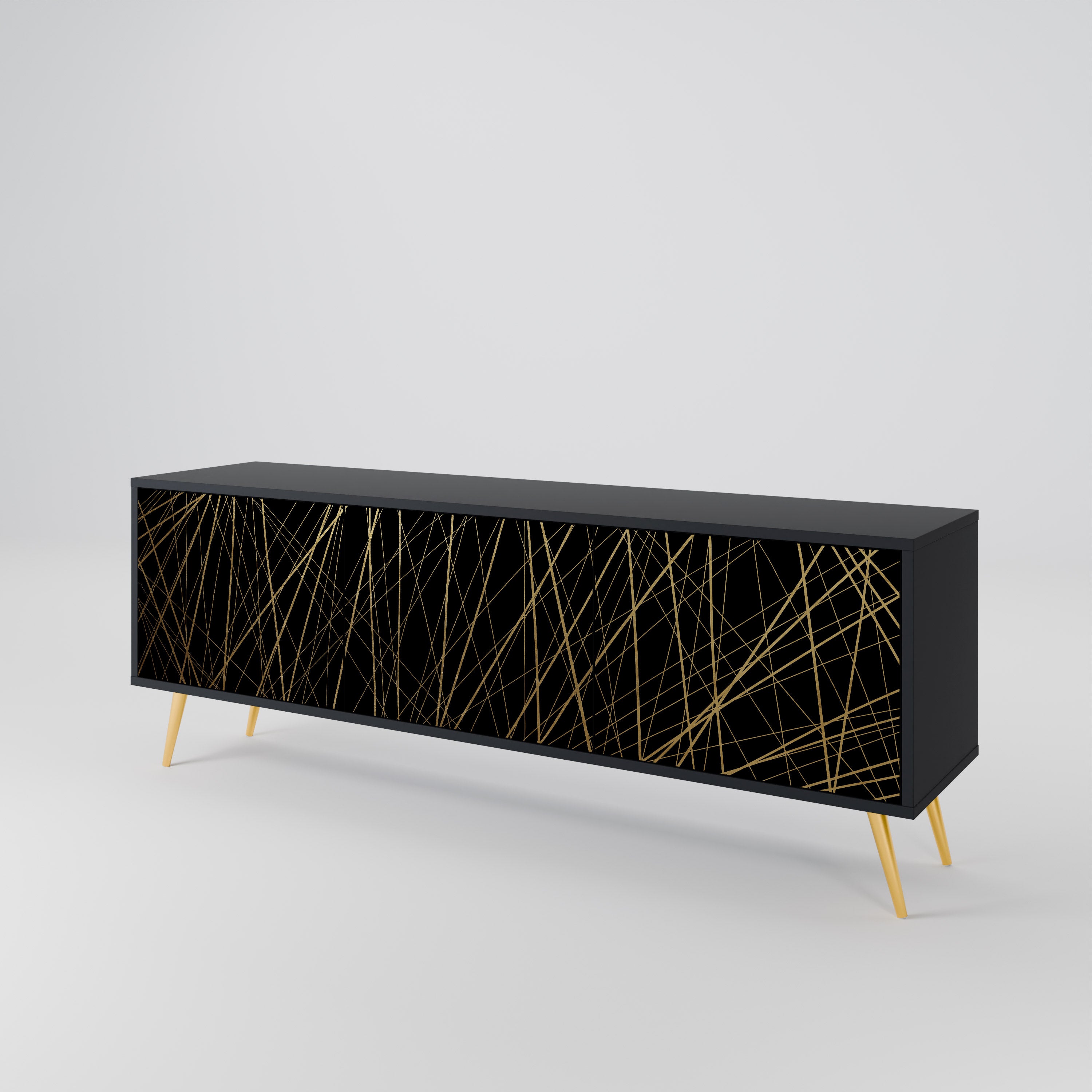 BRIGHT MESH Mueble de TV de 3 Puertas