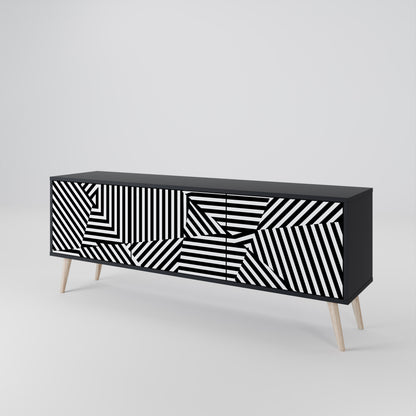 ILLUSIONARY LATTICE Mueble de TV de 3 Puertas