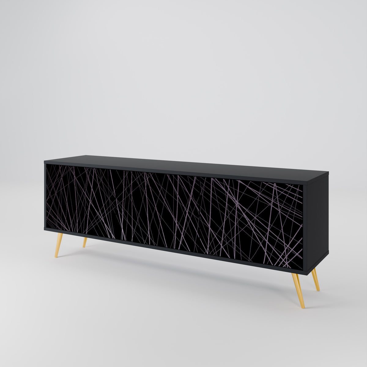 SHIMMER SPIDERGRAM Mueble de TV de 3 Puertas