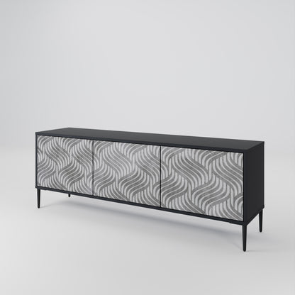CONCRETE MOVEMENT Mueble de TV de 3 Puertas