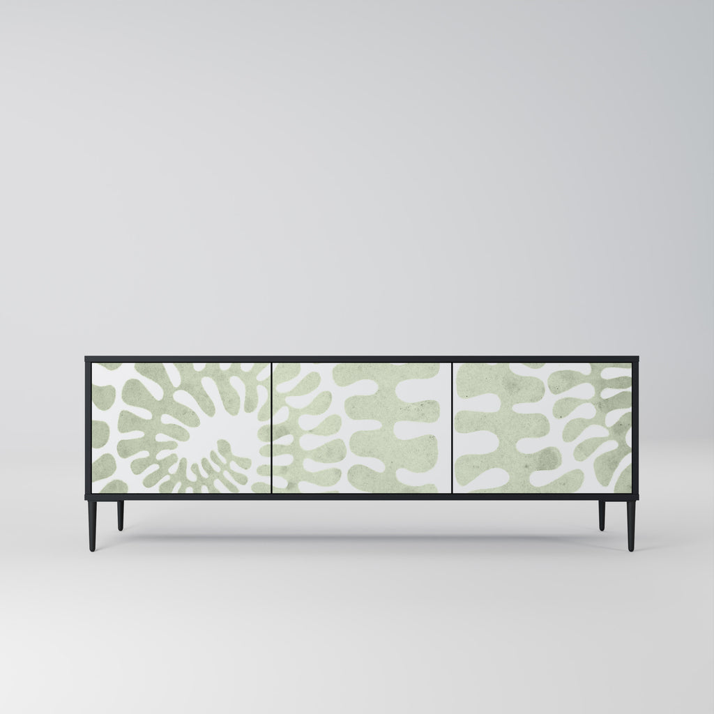 Mueble de TV HELIX DANCE de 3 puertas con acabado negro
