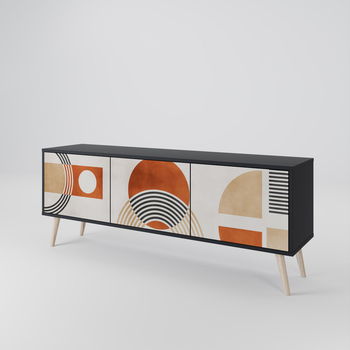 SPACE AROUND Mueble de TV de 3 Puertas