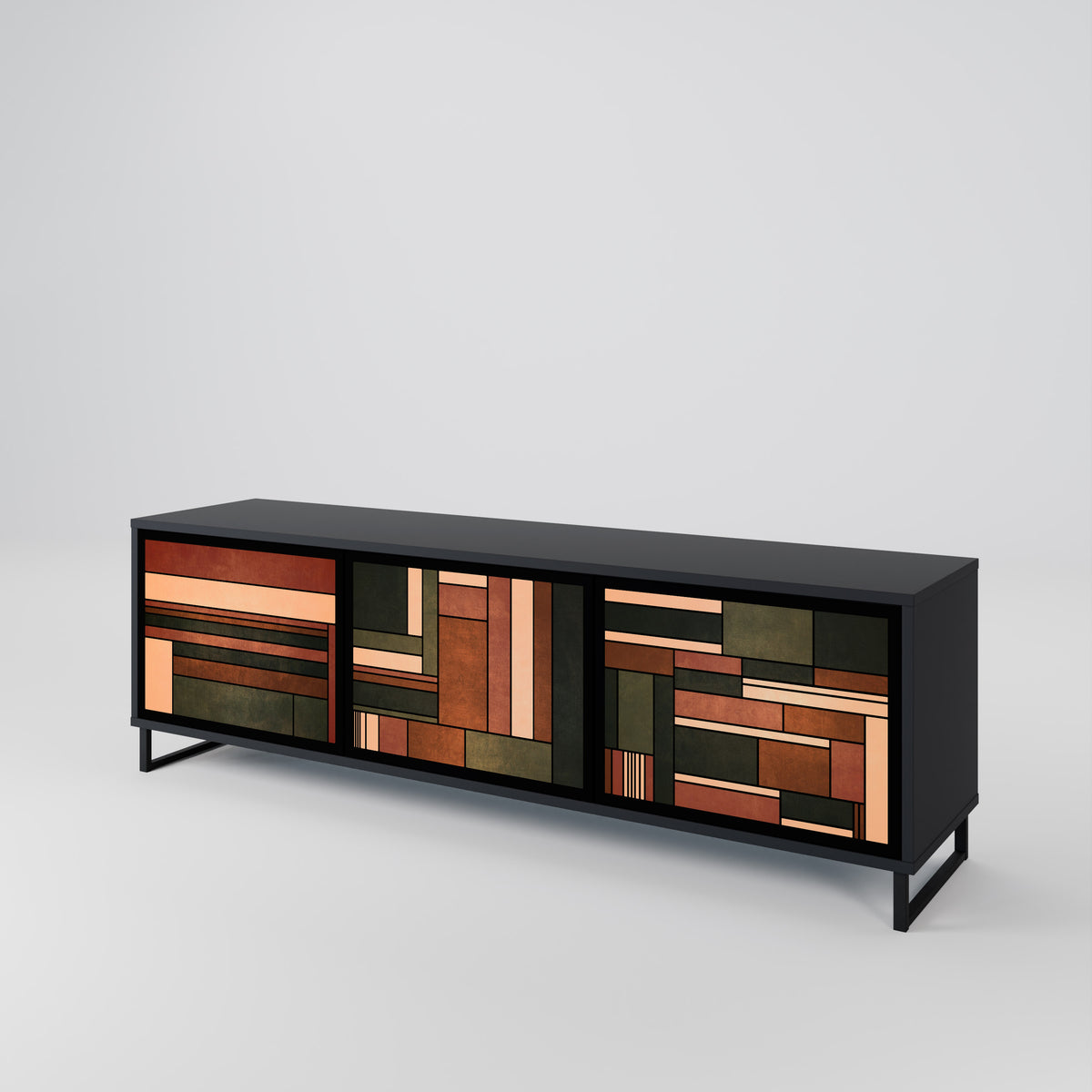 FIGURES OF NATURE Mueble de TV de 3 Puertas