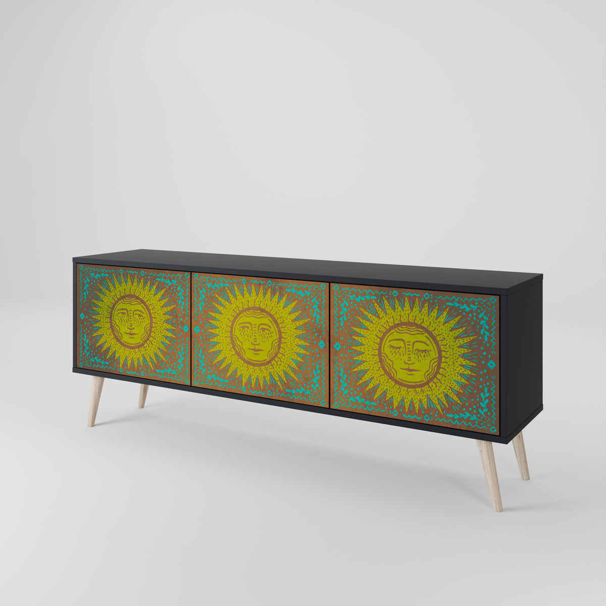 SUNSHINE EULOGY Mueble de TV de 3 Puertas