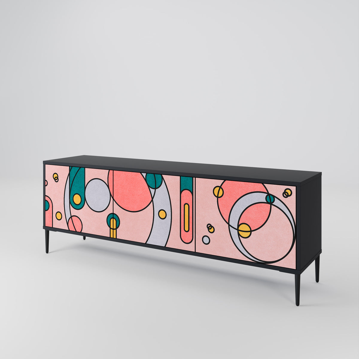 GOSSAMER ECHOES Mueble de TV de 3 Puertas
