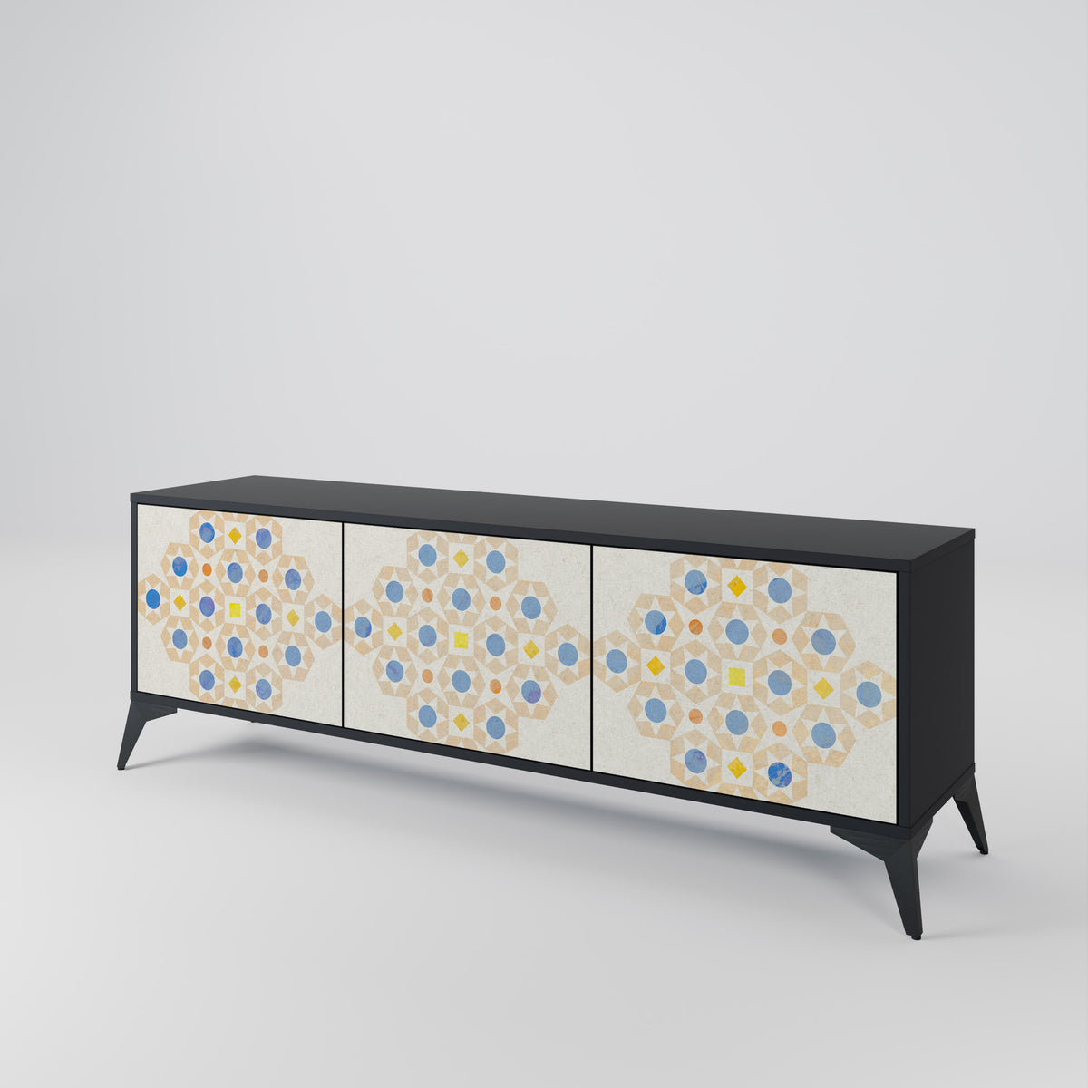 PATTERNED PRISM Mueble de TV de 3 Puertas