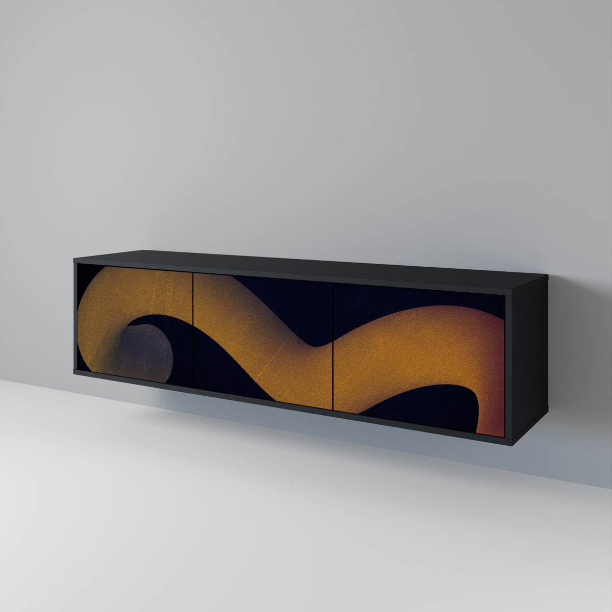 HOLLOW TIME Mueble de TV de 3 Puertas