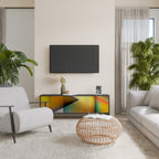 PIERCING SHARPNESS 3-Door TV Stand in Black Finish