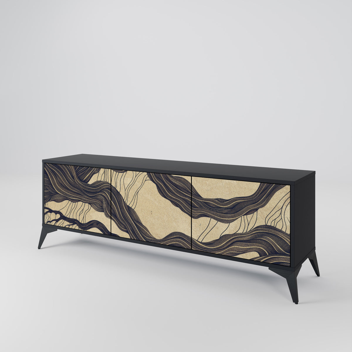 UNIFIED FRAGMENTS Mueble de TV de 3 Puertas