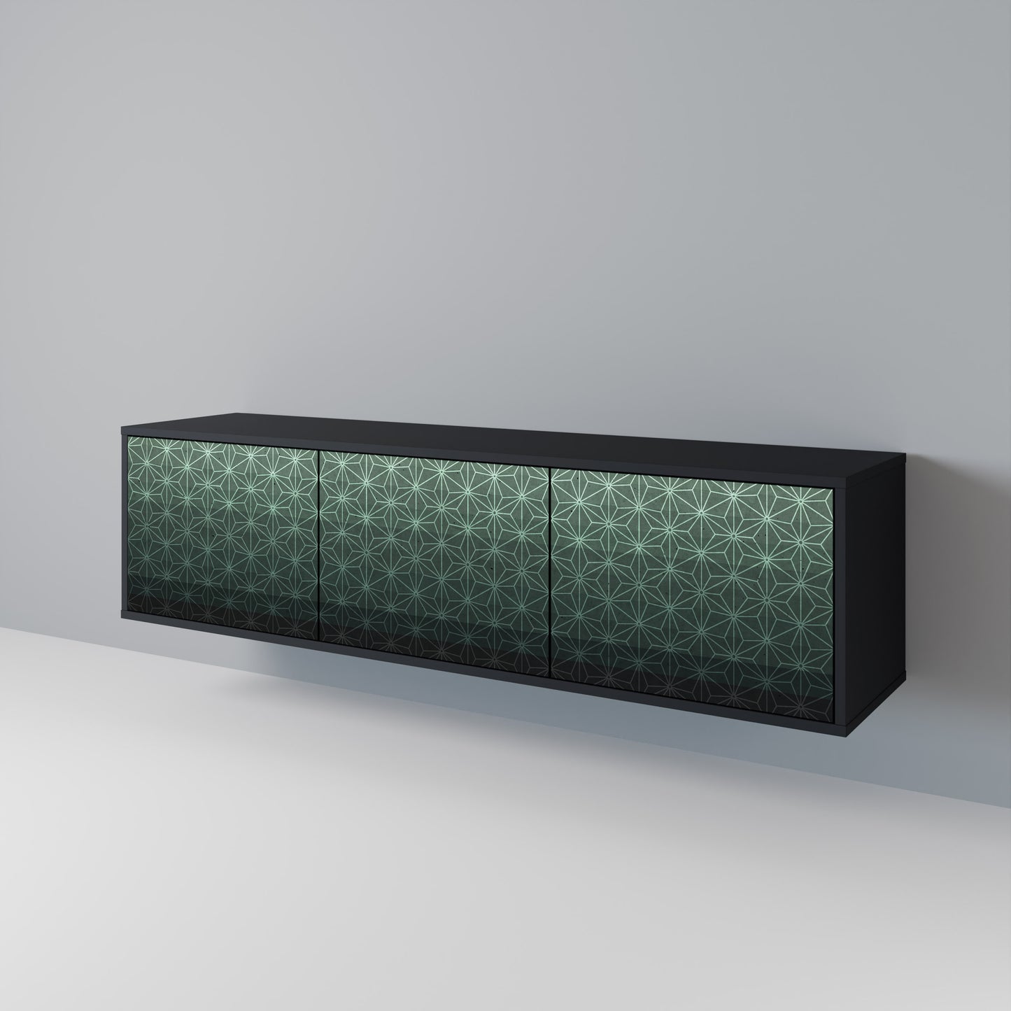 ORNAMENTAL GLIMMER Mueble de TV de 3 Puertas
