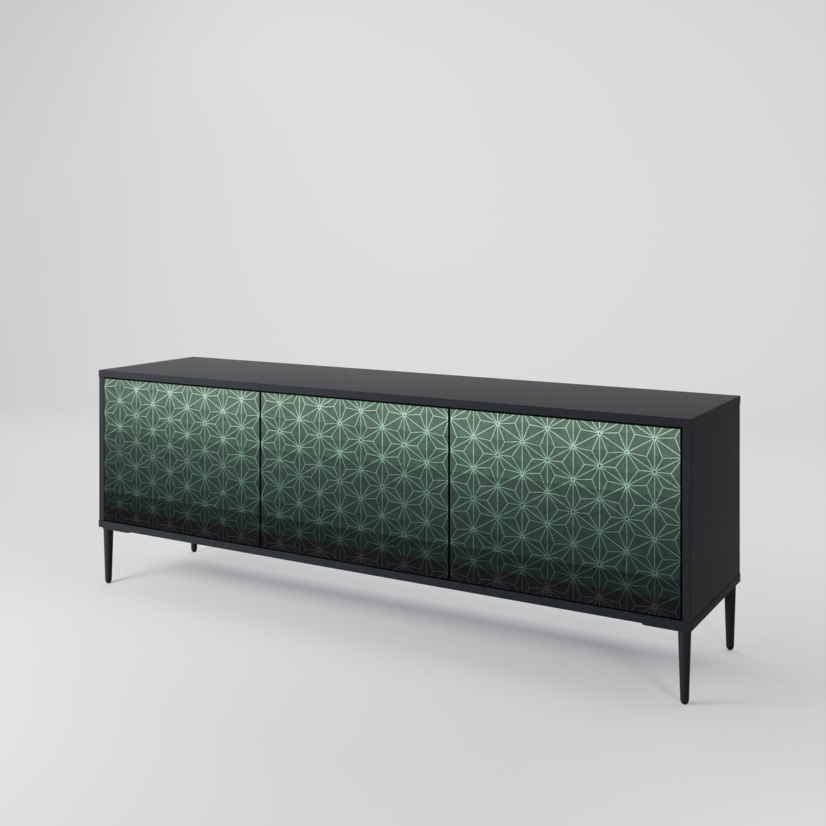 ORNAMENTAL GLIMMER Mueble de TV de 3 Puertas
