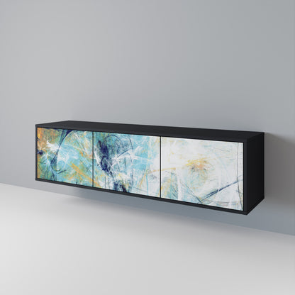 ABSTRACT THOUGHTS Mueble de TV de 3 Puertas