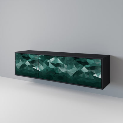 POLYGONAL FLOATING Mueble de TV de 3 Puertas